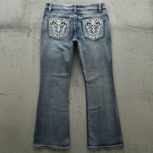 TELEPATIA Jeans Junior's Size 15 Blue Mid-Rise Bootcut Denim 30" Inseam Stretch